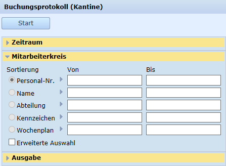 Buchungsprotokoll (Kantine)