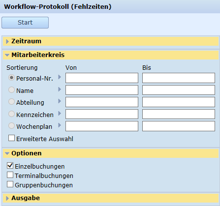 Workflow-Protokoll (Fehlzeiten)