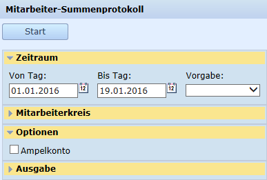 Mitarbeiter-Summenprotokoll