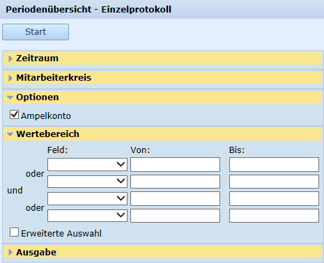 Periodenbersicht - Einzelprotokoll