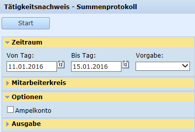 Ttigkeitsnachweis - Summenprotokoll